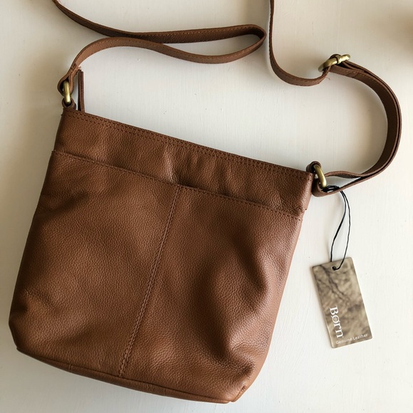 Born Handbags - ▫️Born▫️brown pebbled leather crossbody purse